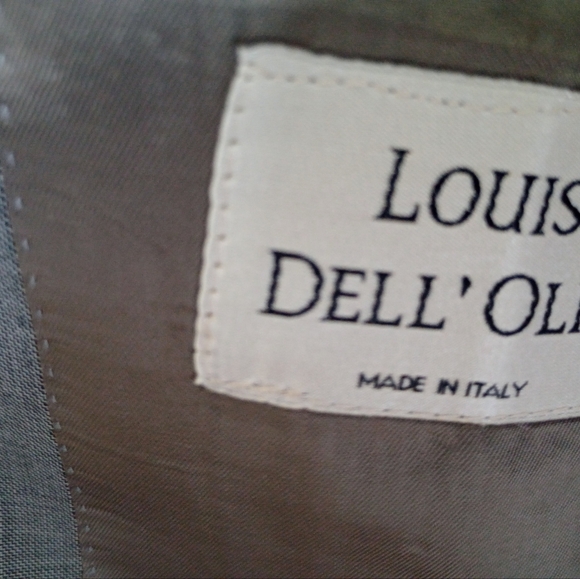 Louis Dell 'Olio Men's Silver Gray 3Btn/2Vents Suits Size 44XL W38 In33.5 - Picture 8 of 10